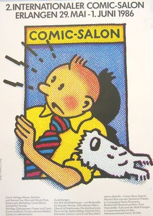offizielles Plakat, Comic Salon Erlangen 1986