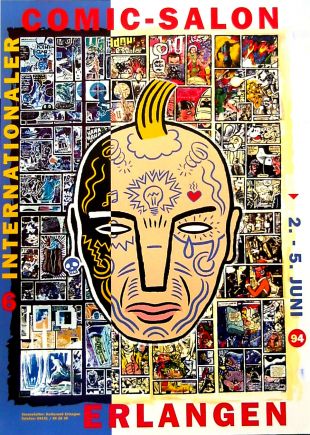 offizielles Plakat, Comic Salon Erlangen 1994